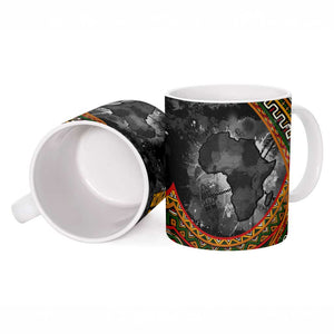Amilcar Cabral Ceramic Mug African Map with Chains Freedom Theme Revolutionary Liberation Tribute - African Pride