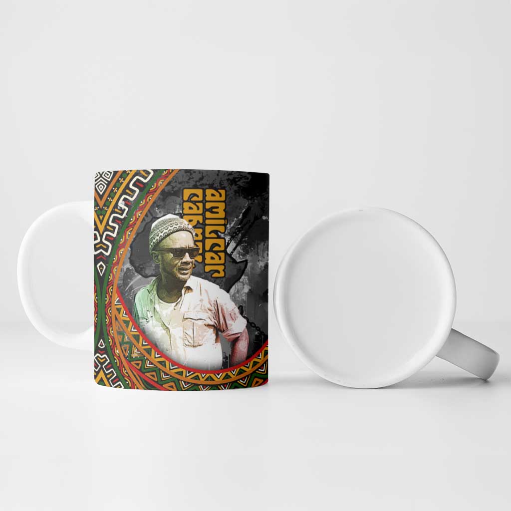 Amilcar Cabral Ceramic Mug African Map with Chains Freedom Theme Revolutionary Liberation Tribute - African Pride