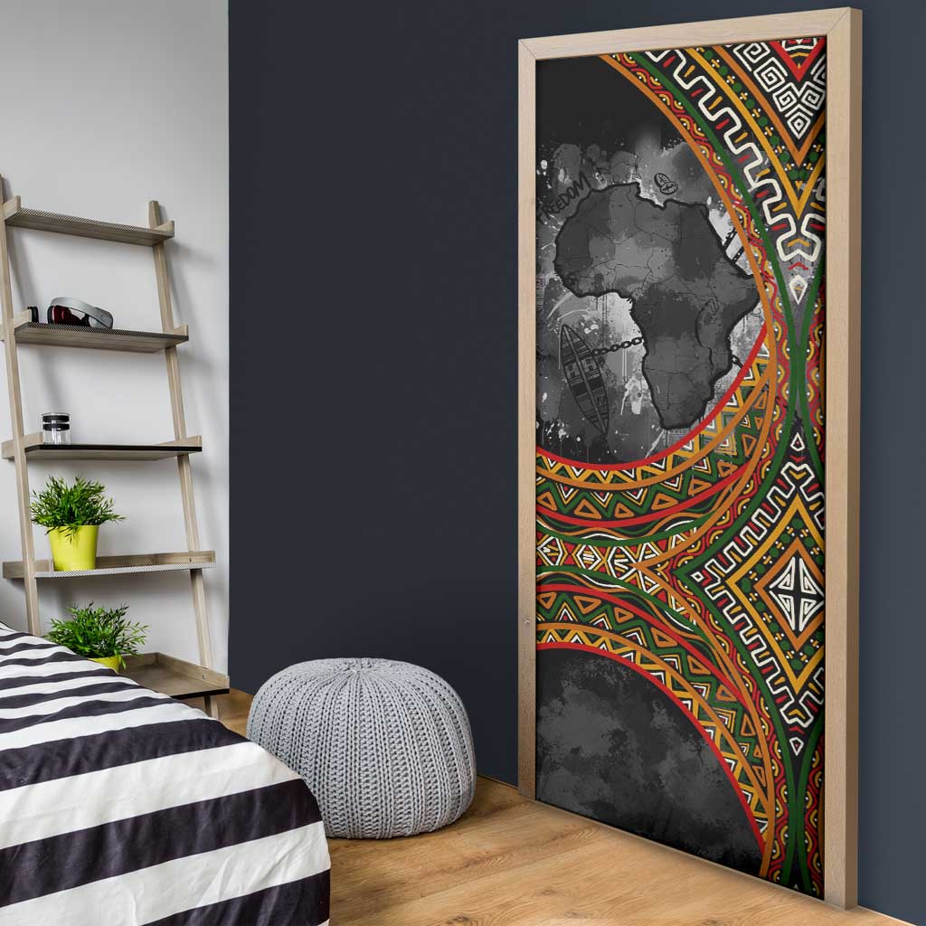 Amilcar Cabral Door Cover African Map with Chains Freedom Theme Revolutionary Liberation Tribute - African Pride