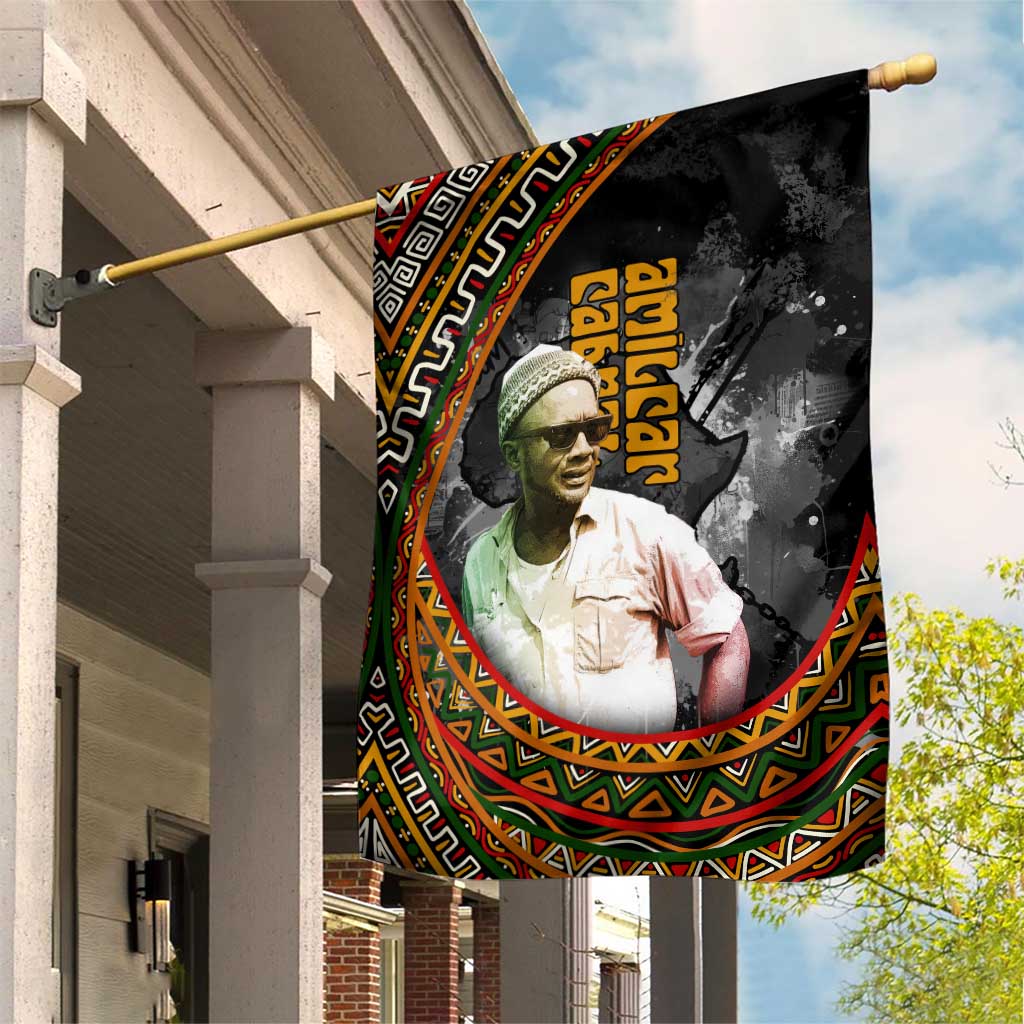 Amilcar Cabral Garden Flag African Map with Chains Freedom Theme Revolutionary Liberation Tribute - African Pride