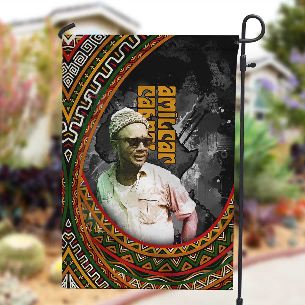 Amilcar Cabral Garden Flag African Map with Chains Freedom Theme Revolutionary Liberation Tribute - African Pride