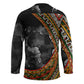Amilcar Cabral Hockey Jersey African Map with Chains Freedom Theme Revolutionary Liberation Tribute - African Pride