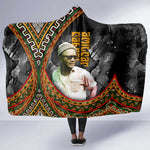 Amilcar Cabral Hooded Blanket African Map with Chains Freedom Theme Revolutionary Liberation Tribute - African Pride