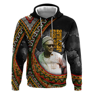 Amilcar Cabral Hoodie African Map with Chains Freedom Theme Revolutionary Liberation Tribute - African Pride