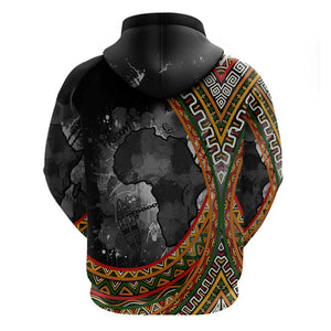 Amilcar Cabral Hoodie African Map with Chains Freedom Theme Revolutionary Liberation Tribute - African Pride