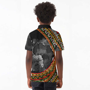 Amilcar Cabral Kid Polo Shirt African Map with Chains Freedom Theme Revolutionary Liberation Tribute - African Pride