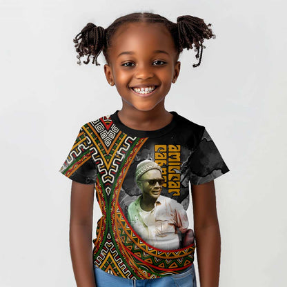 Amilcar Cabral Kid T shirt African Map with Chains Freedom Theme Revolutionary Liberation Tribute - African Pride