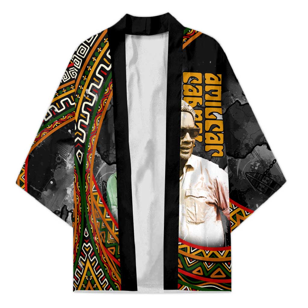 Amilcar Cabral Kimono African Map with Chains Freedom Theme Revolutionary Liberation Tribute - African Pride