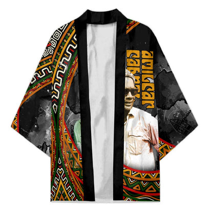 Amilcar Cabral Kimono African Map with Chains Freedom Theme Revolutionary Liberation Tribute - African Pride
