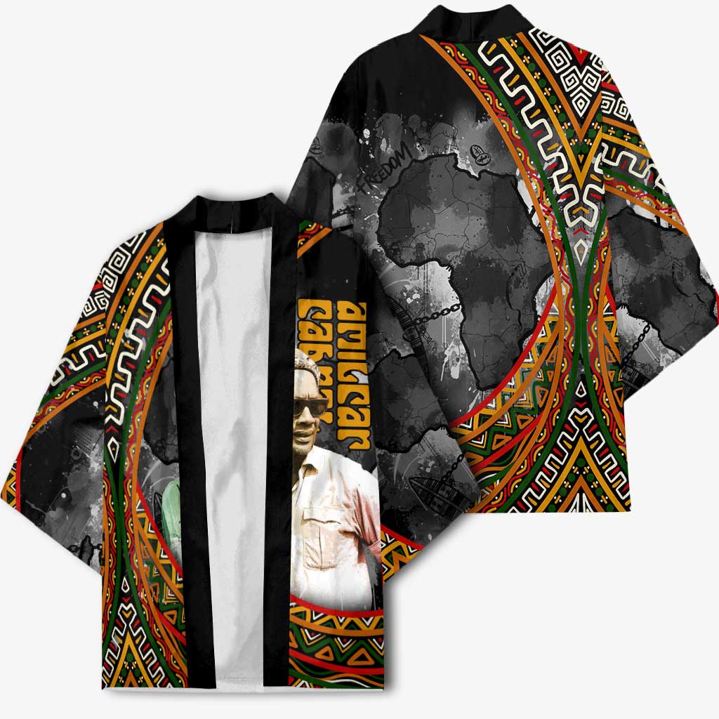 Amilcar Cabral Kimono African Map with Chains Freedom Theme Revolutionary Liberation Tribute - African Pride