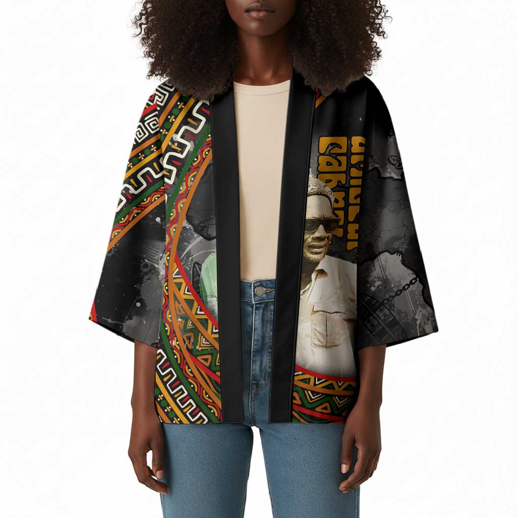 Amilcar Cabral Kimono African Map with Chains Freedom Theme Revolutionary Liberation Tribute - African Pride