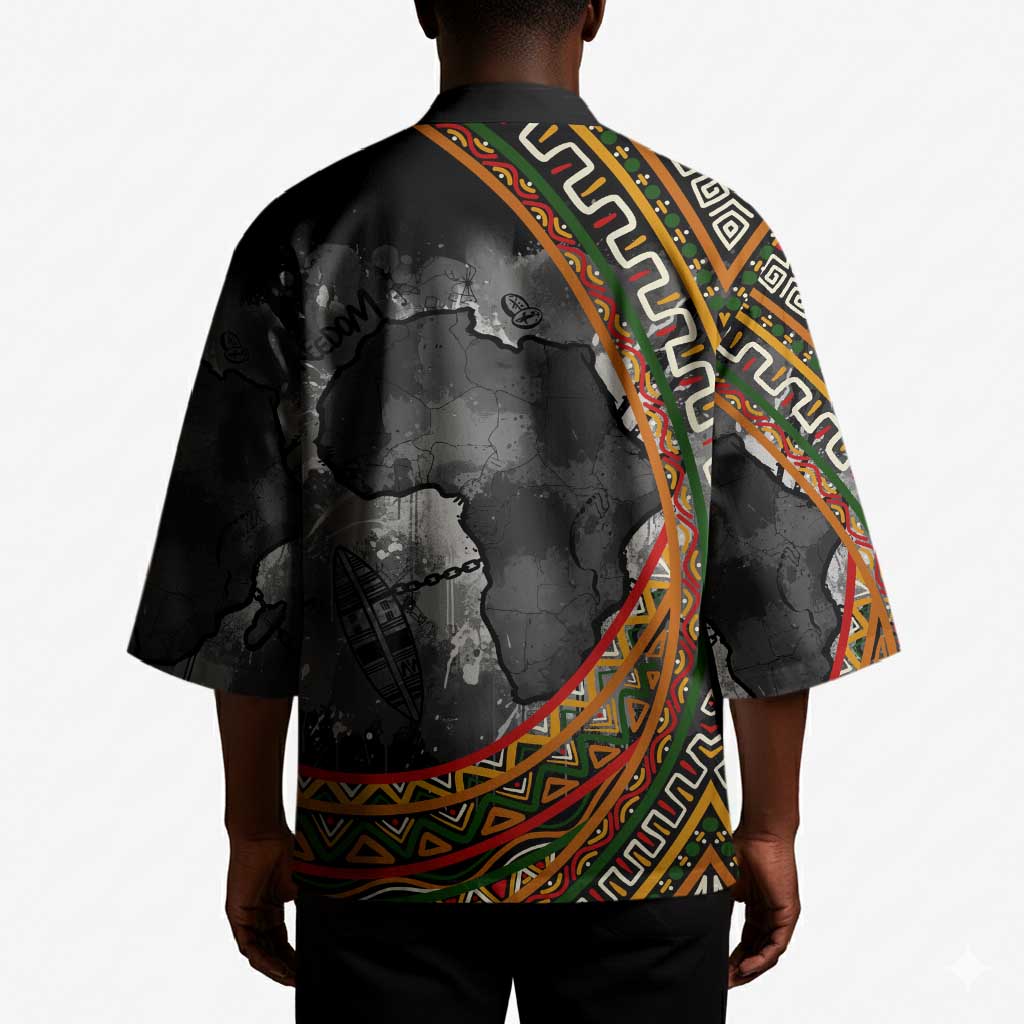 Amilcar Cabral Kimono African Map with Chains Freedom Theme Revolutionary Liberation Tribute - African Pride
