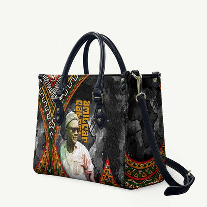 Amilcar Cabral Leather Bag African Map with Chains Freedom Theme Revolutionary Liberation Tribute - African Pride