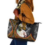 Amilcar Cabral Leather Tote Bag African Map with Chains Freedom Theme Revolutionary Liberation Tribute - African Pride