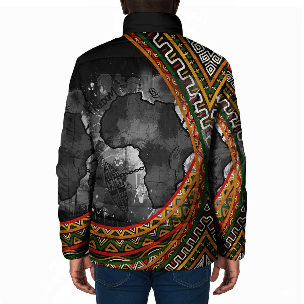 Amilcar Cabral Padded Jacket African Map with Chains Freedom Theme Revolutionary Liberation Tribute - African Pride