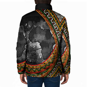 Amilcar Cabral Padded Jacket African Map with Chains Freedom Theme Revolutionary Liberation Tribute - African Pride