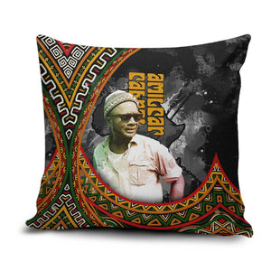 Amilcar Cabral Pillow Cover African Map with Chains Freedom Theme Revolutionary Liberation Tribute - African Pride