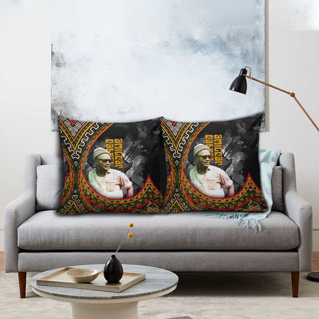 Amilcar Cabral Pillow Cover African Map with Chains Freedom Theme Revolutionary Liberation Tribute - African Pride