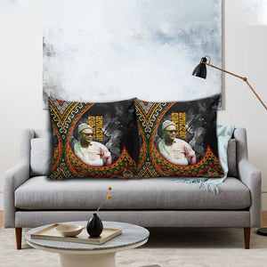 Amilcar Cabral Pillow Cover African Map with Chains Freedom Theme Revolutionary Liberation Tribute - African Pride