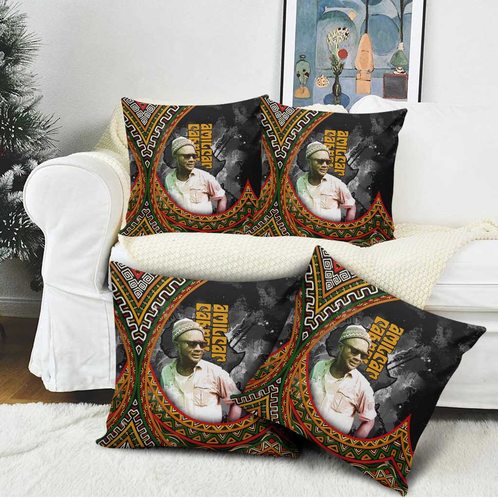 Amilcar Cabral Pillow Cover African Map with Chains Freedom Theme Revolutionary Liberation Tribute - African Pride