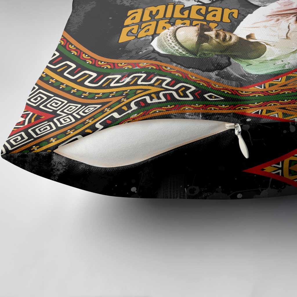 Amilcar Cabral Pillow Cover African Map with Chains Freedom Theme Revolutionary Liberation Tribute - African Pride
