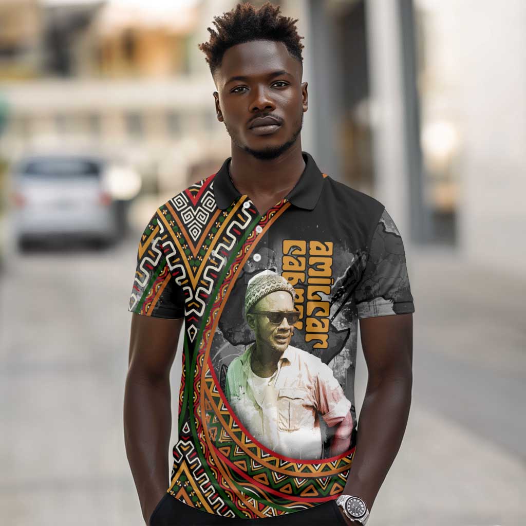 Amilcar Cabral Polo Shirt African Map with Chains Freedom Theme Revolutionary Liberation Tribute - African Pride