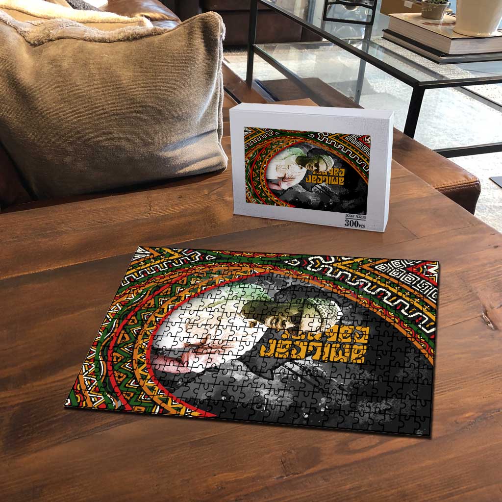 Amilcar Cabral Puzzle African Map with Chains Freedom Theme Revolutionary Liberation Tribute - African Pride