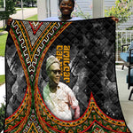 Amilcar Cabral Quilt African Map with Chains Freedom Theme Revolutionary Liberation Tribute - African Pride