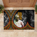 Amilcar Cabral Rubber Doormat African Map with Chains Freedom Theme Revolutionary Liberation Tribute - African Pride