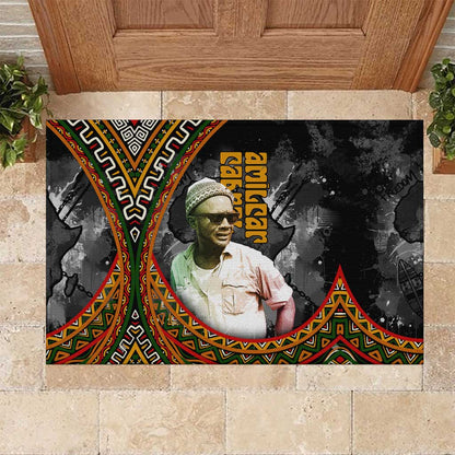 Amilcar Cabral Rubber Doormat African Map with Chains Freedom Theme Revolutionary Liberation Tribute - African Pride