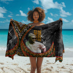 Amilcar Cabral Sarong African Map with Chains Freedom Theme Revolutionary Liberation Tribute - African Pride