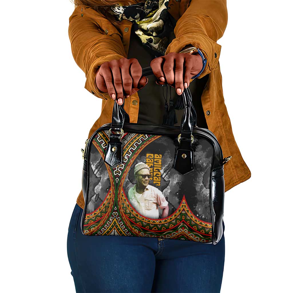 Amilcar Cabral Shoulder Handbag African Map with Chains Freedom Theme Revolutionary Liberation Tribute - African Pride