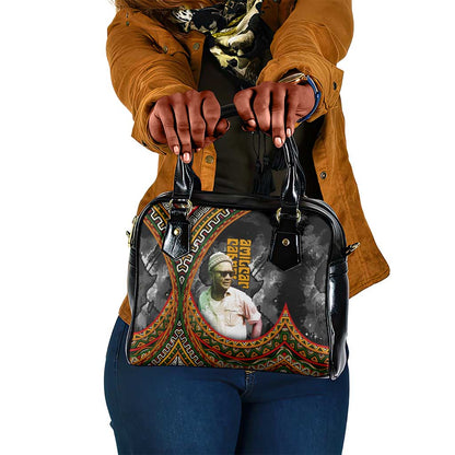 Amilcar Cabral Shoulder Handbag African Map with Chains Freedom Theme Revolutionary Liberation Tribute - African Pride