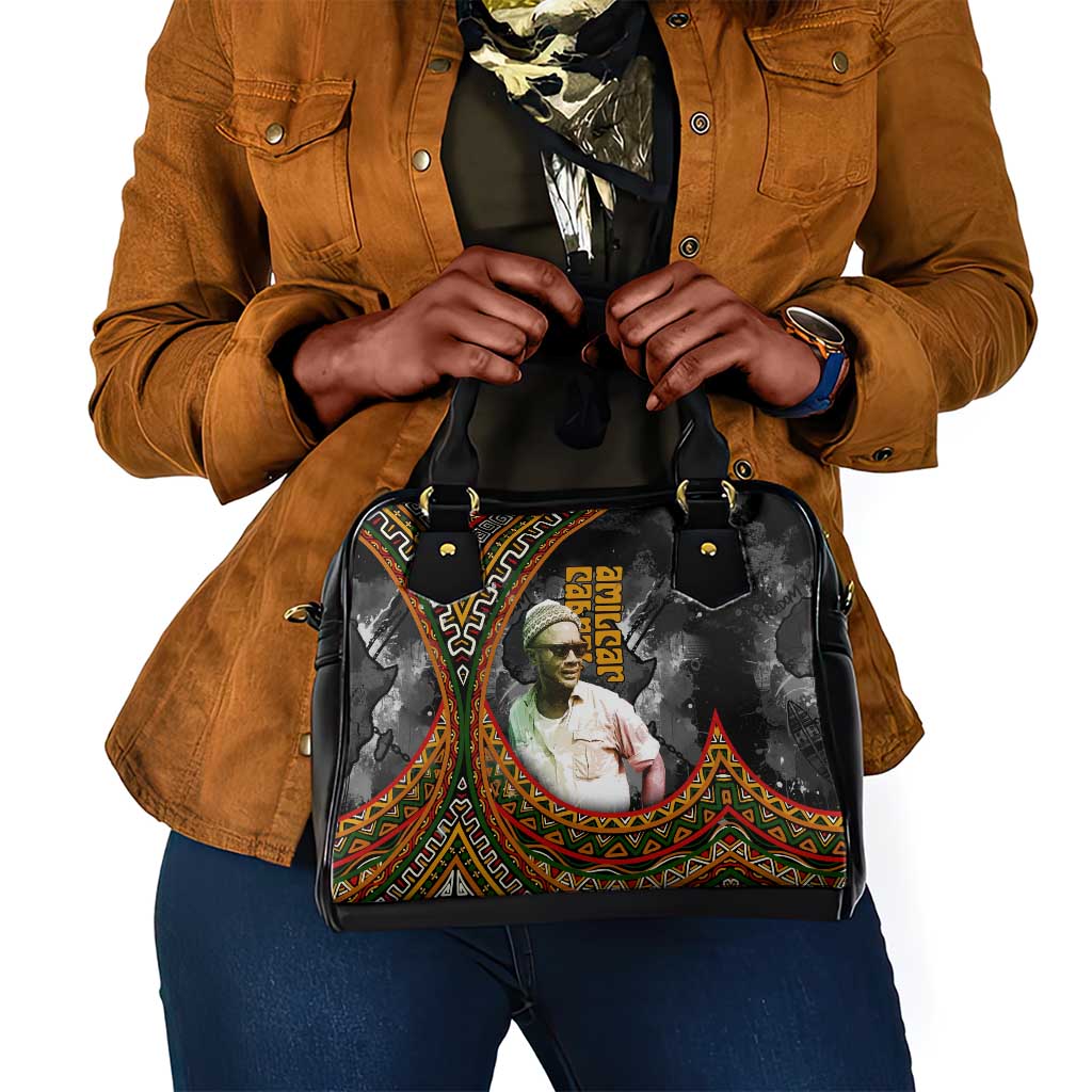 Amilcar Cabral Shoulder Handbag African Map with Chains Freedom Theme Revolutionary Liberation Tribute - African Pride