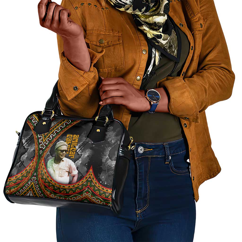 Amilcar Cabral Shoulder Handbag African Map with Chains Freedom Theme Revolutionary Liberation Tribute - African Pride