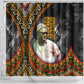 Amilcar Cabral Shower Curtain African Map with Chains Freedom Theme Revolutionary Liberation Tribute - African Pride