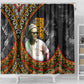 Amilcar Cabral Shower Curtain African Map with Chains Freedom Theme Revolutionary Liberation Tribute - African Pride