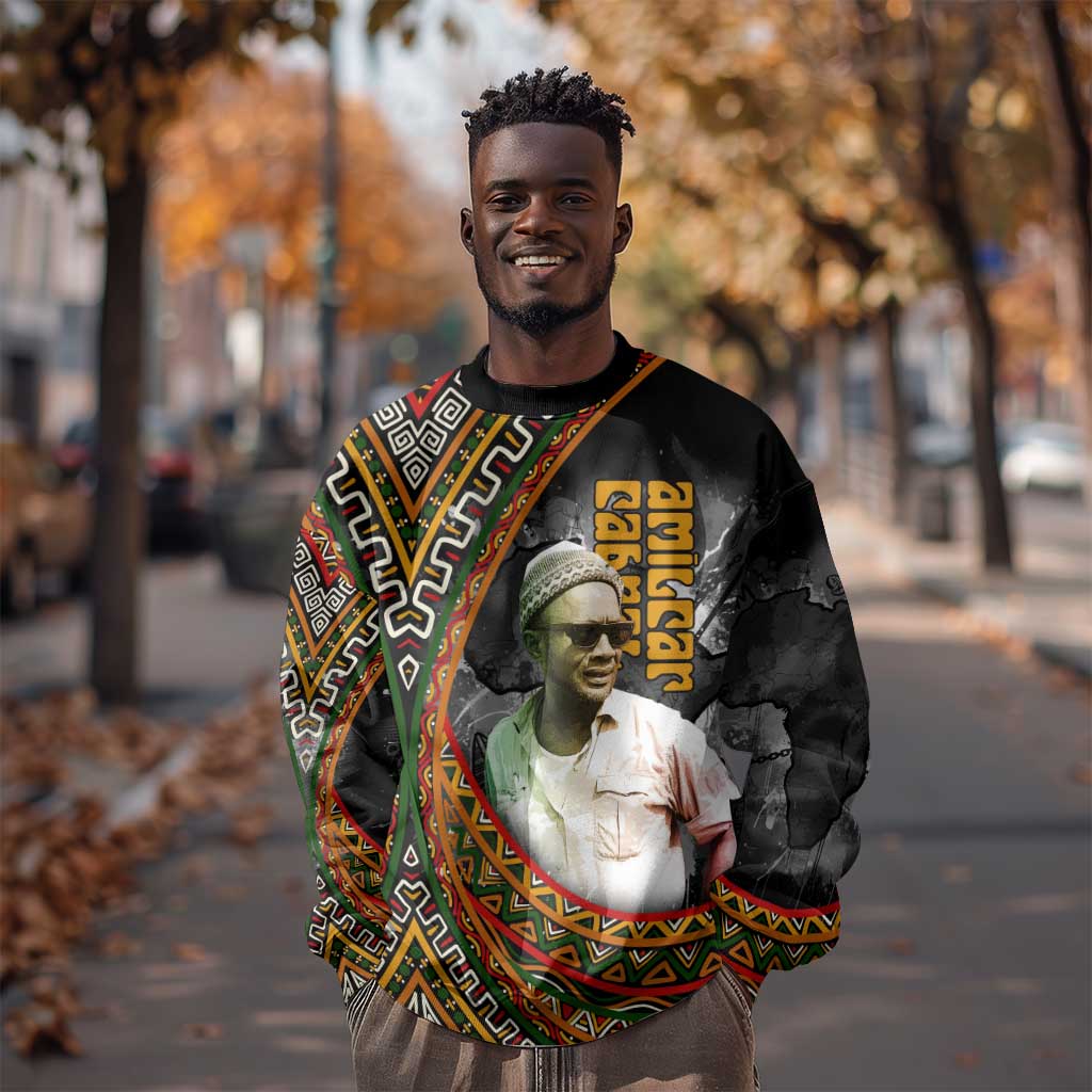 Amilcar Cabral Sweatshirt African Map with Chains Freedom Theme Revolutionary Liberation Tribute - African Pride