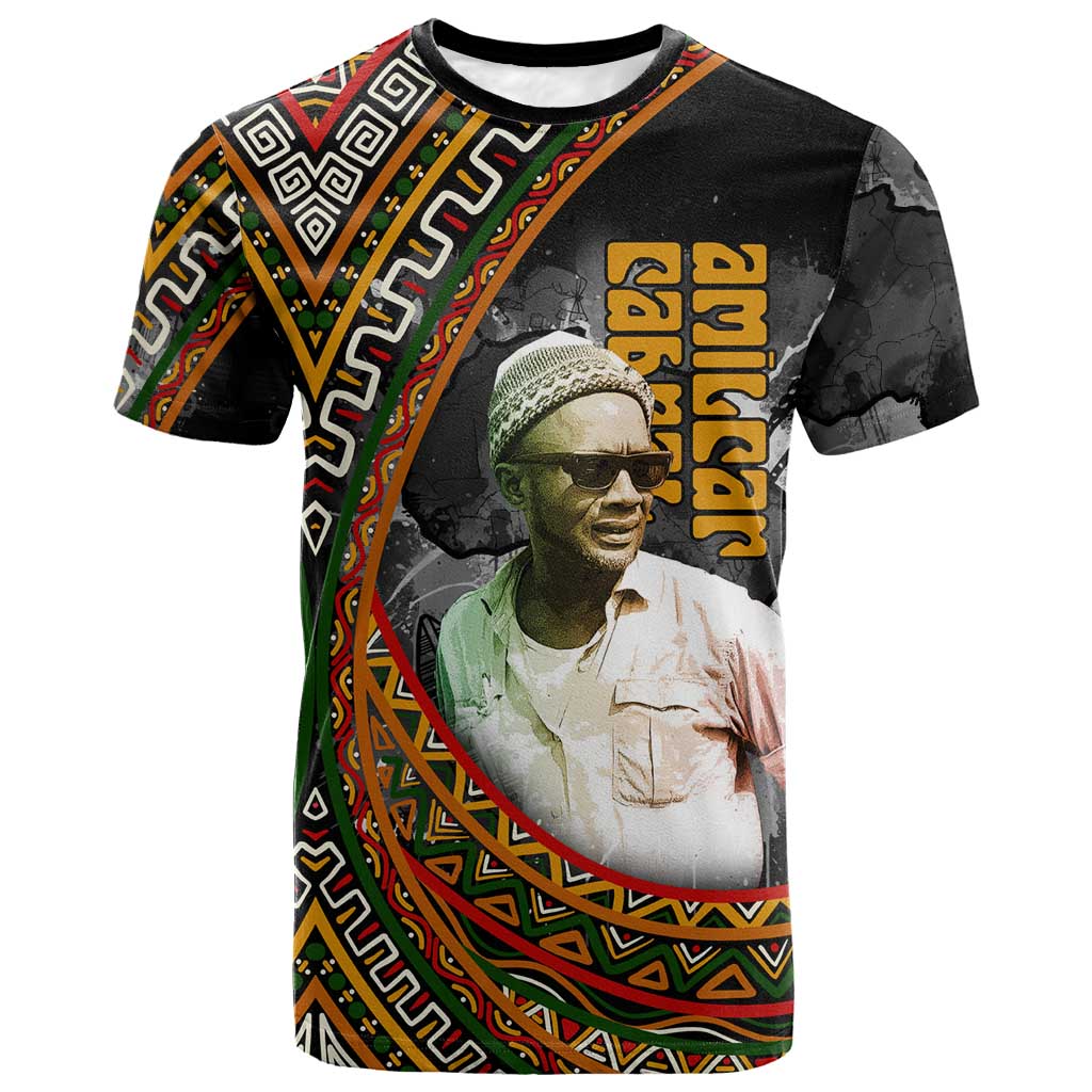 Amilcar Cabral T shirt African Map with Chains Freedom Theme Revolutionary Liberation Tribute - African Pride