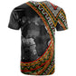 Amilcar Cabral T shirt African Map with Chains Freedom Theme Revolutionary Liberation Tribute - African Pride