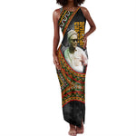 Amilcar Cabral Tank Maxi Dress African Map with Chains Freedom Theme Revolutionary Liberation Tribute - African Pride