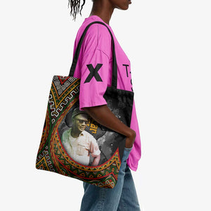 Amilcar Cabral Tote Bag African Map with Chains Freedom Theme Revolutionary Liberation Tribute - African Pride