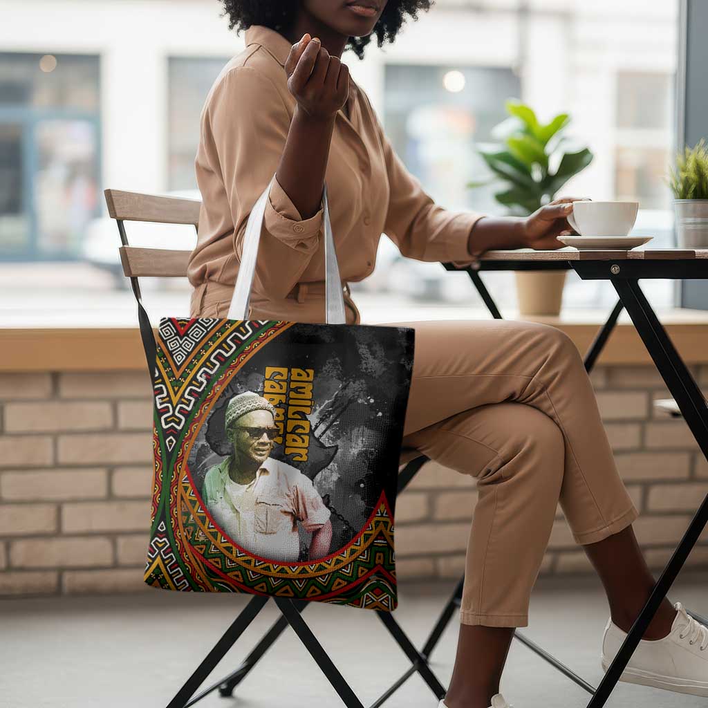Amilcar Cabral Tote Bag African Map with Chains Freedom Theme Revolutionary Liberation Tribute - African Pride