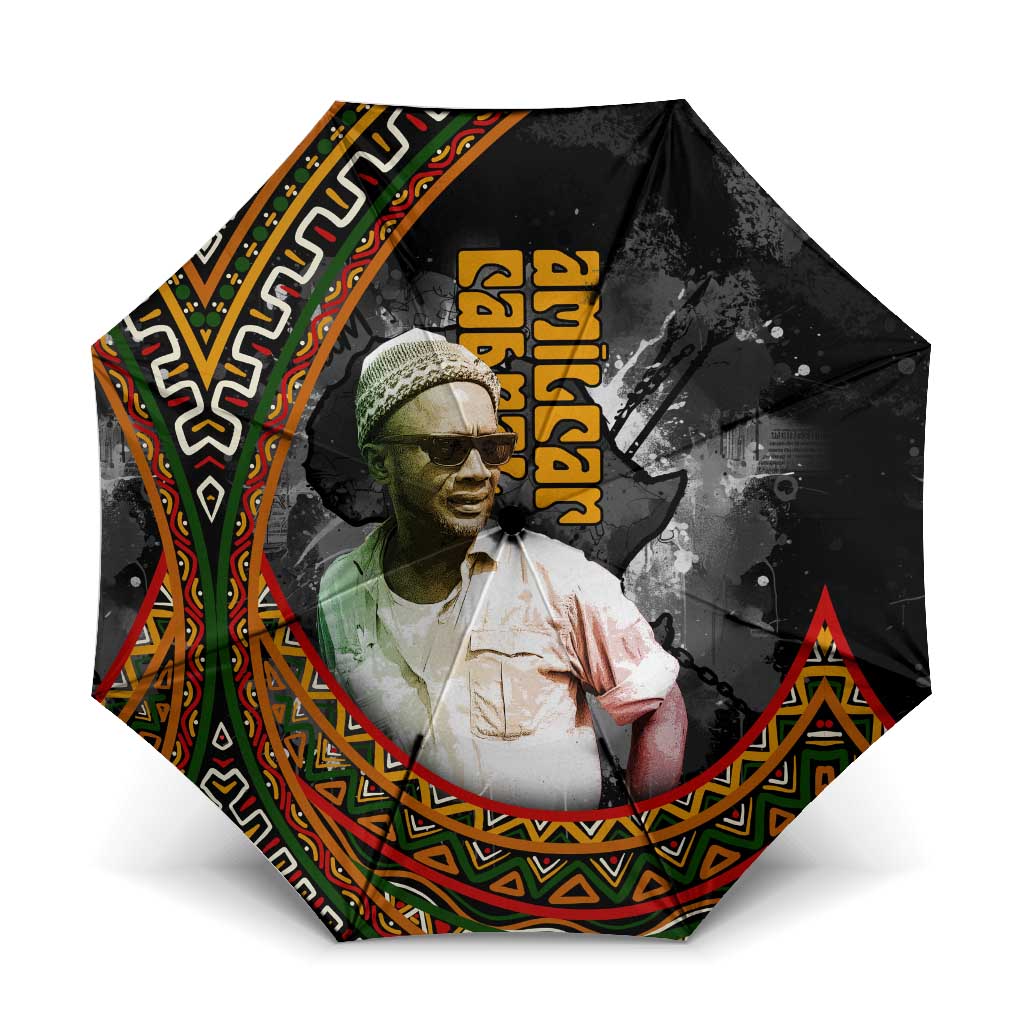 Amilcar Cabral Umbrella African Map with Chains Freedom Theme Revolutionary Liberation Tribute - African Pride