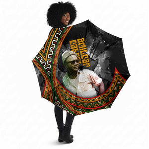 Amilcar Cabral Umbrella African Map with Chains Freedom Theme Revolutionary Liberation Tribute - African Pride