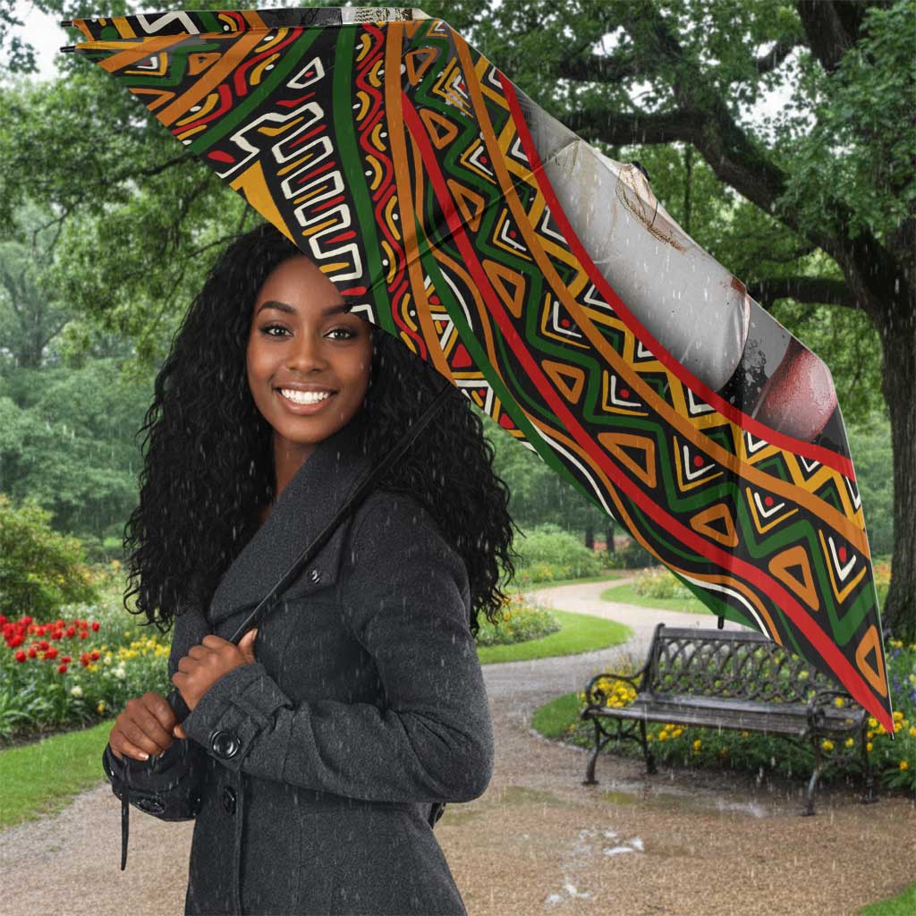 Amilcar Cabral Umbrella African Map with Chains Freedom Theme Revolutionary Liberation Tribute - African Pride
