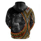 Amilcar Cabral Zip Hoodie African Map with Chains Freedom Theme Revolutionary Liberation Tribute - African Pride