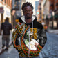 Amilcar Cabral Zip Hoodie African Map with Chains Freedom Theme Revolutionary Liberation Tribute - African Pride