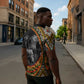 Amilcar Cabral Zipper Polo Shirt African Map with Chains Freedom Theme Revolutionary Liberation Tribute - African Pride