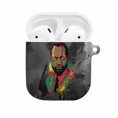 Samora Machel AirPods Case Mozambique Liberation Graffiti Style Viva FRELIMO African Revolutionary - African Pride